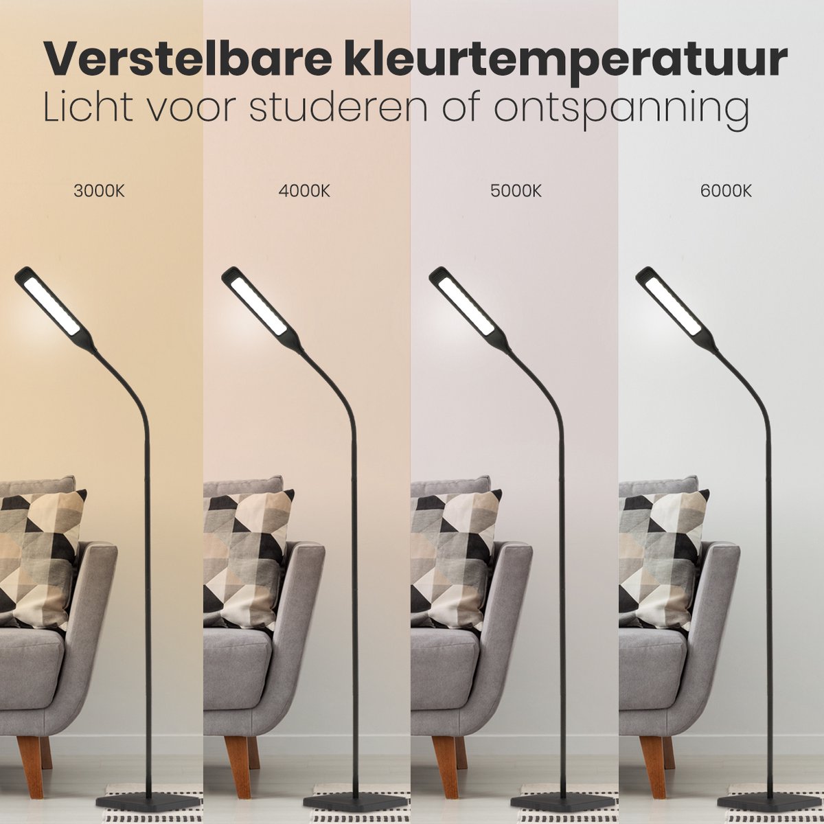 Auronic Staande Lamp - LED Vloerlamp thumbnail 5
