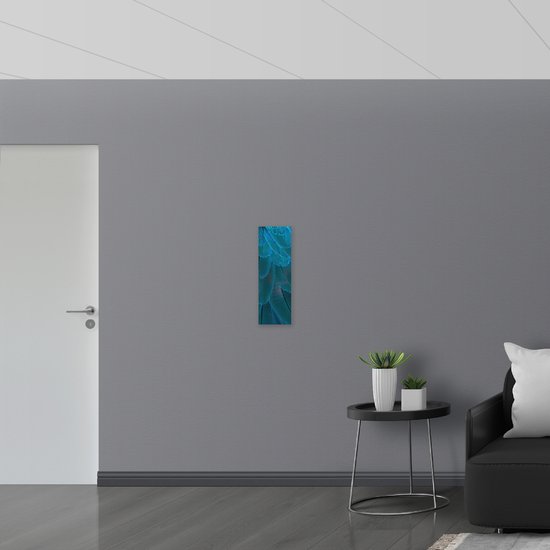 WallClassics - Muursticker - Ressorts bleues - 20x60 cm Photo sur Muursticker
