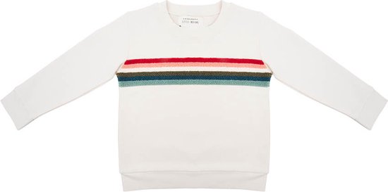 Little Indians Sweater Colourful Rainbow Trui Regenboog Ecru Jongens Meisjes. bol