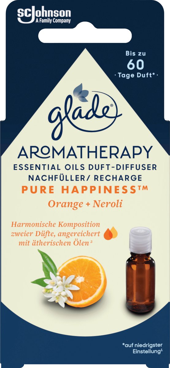Glade Aromatherapie Pure Happiness Luchtverfrisser Navulling, 17,4 ml