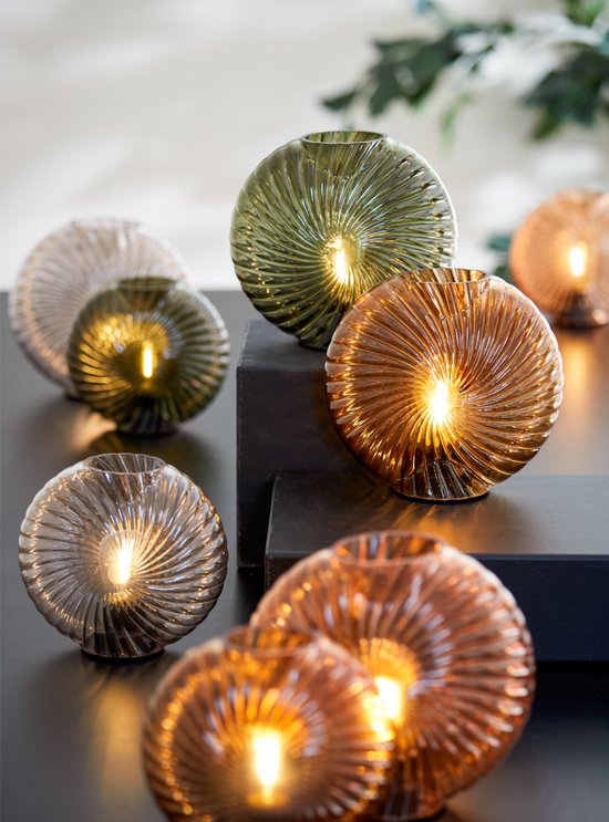 Light & Living lamp zonder snoer glas licht groen