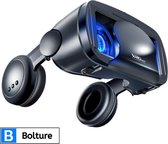Bolture VR Bril Met Controllers - Virtual Reality Bril - Draadloos - Smartphone - Android & IOS - 3D - Zwart