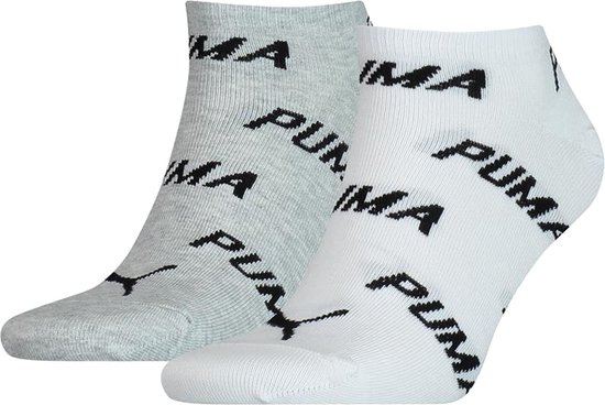 Puma Unisex Bwt Sneaker (2-pack) - unisex enkelsokken - wit - Maat: 35-38