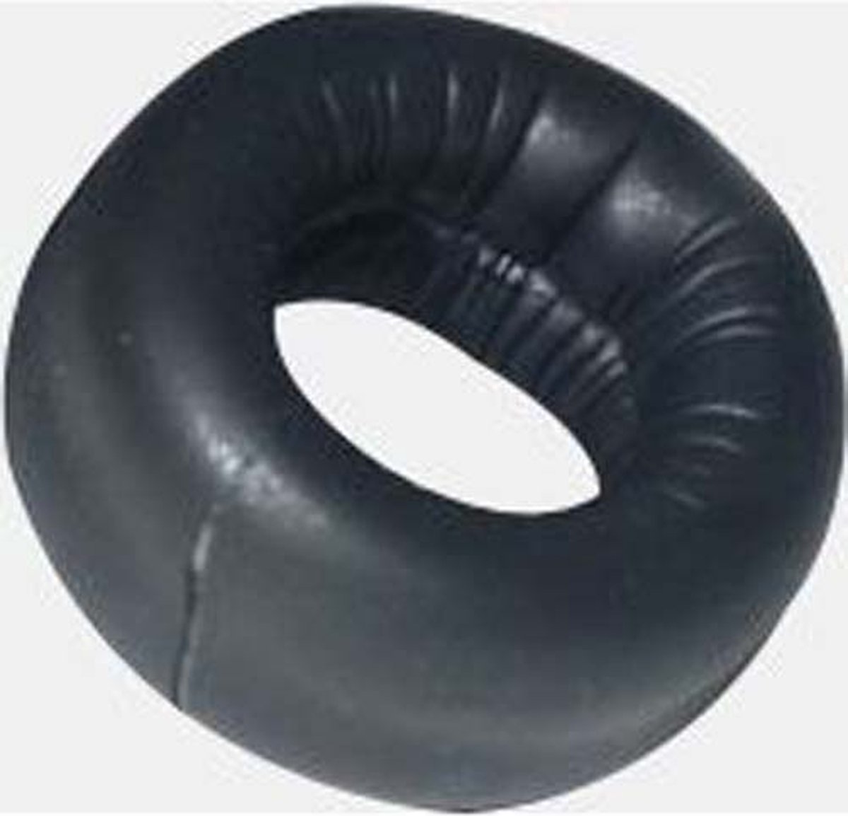 665 Leather - Neopreen Cockring - Zwart 45 mm