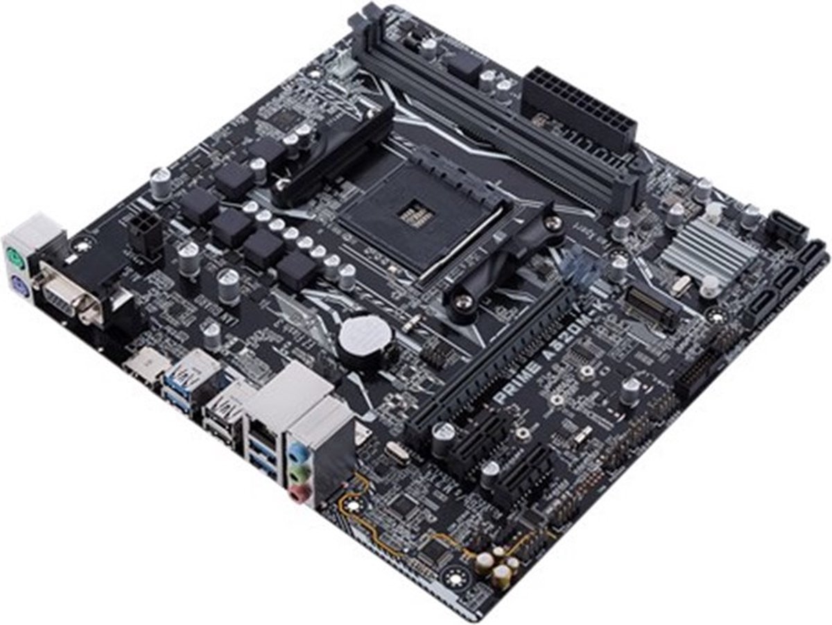 Asus PRIME A320M-K Moederbord Socket AMD AM4 Vormfactor Micro-ATX