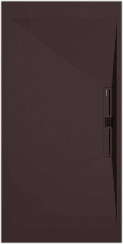 Receveur de douche Sanifun Stone Side Chocolat Lisse 1600 x 900 P