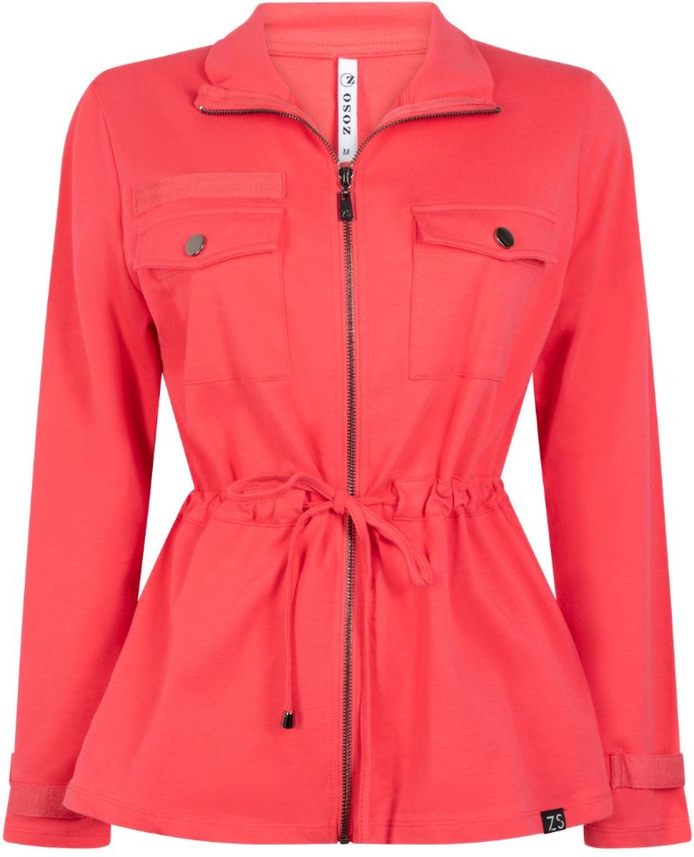 ZOSO 231 Feline Sporty Jacket With Details Pink