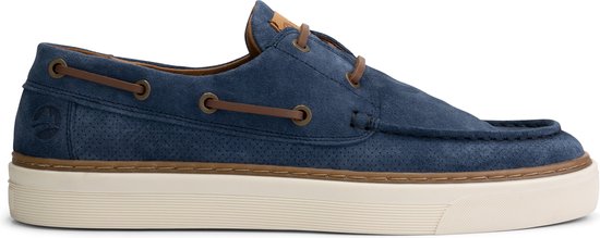 Travelin' Shipton Suede leren herenschoenen - Blauw leer - Maat 44