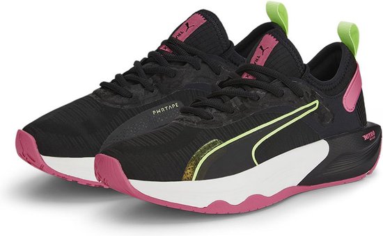 Chaussures pour femmes d'entraînement PUMA Pwr XX Nitro - Noir Puma / Pink coucher de soleil / Apple pétillante - Femme - EU 37
