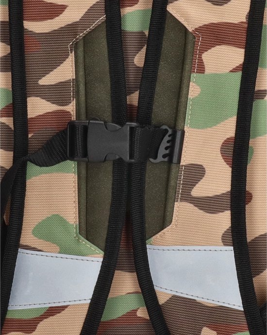 Zebra Trends School Backpack Green Camo