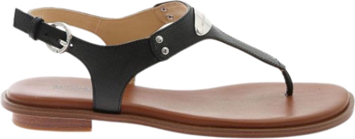 Michael Kors MK Plate Thong Dames Sandalen - Zwart - Maat 39