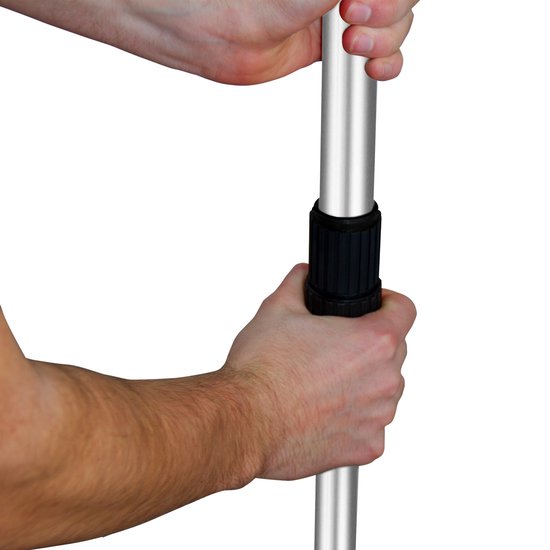 Niveleur de pelouse T-MECH - Râteau niveleur 50 cm - Manche réglable : 1,20 à 1,90 m - Manche Comfortable - Vert