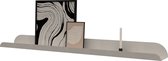 Fotolijstplank metaal - 80cm - Kleur Lichtgrijs / wandplank - fotoplank - plank zwevend