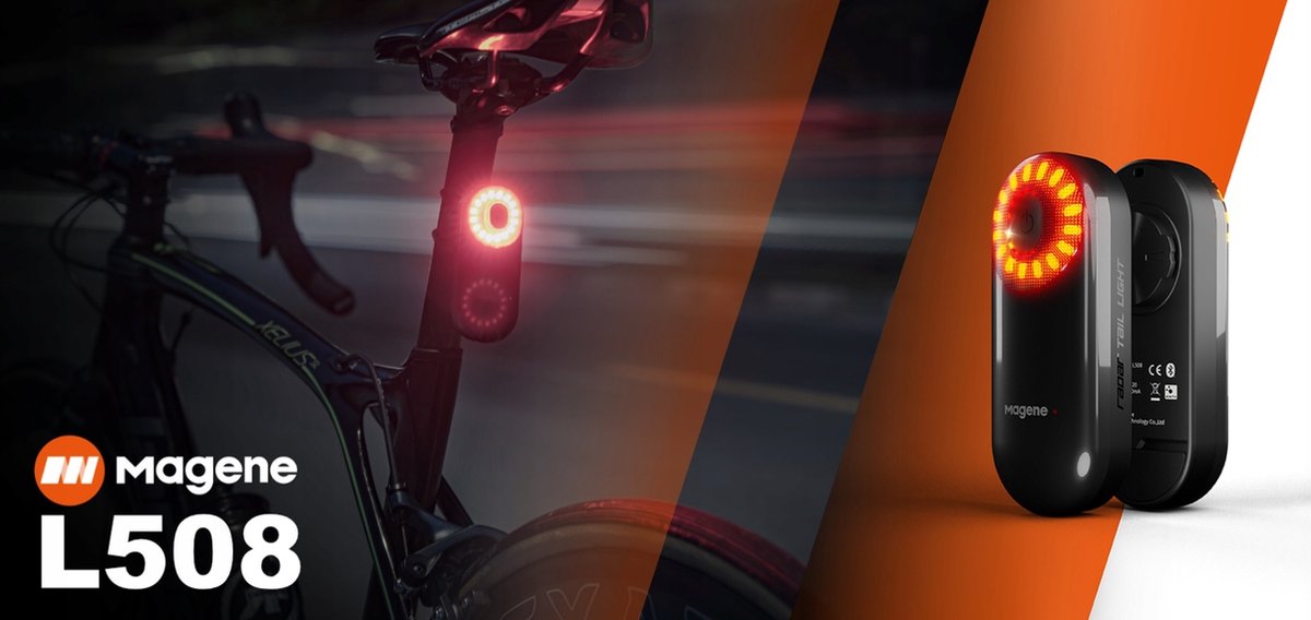 Magene L508 Radar fiets achterlicht, 5 verlichtingsmodi, type C oplaadbare fietsverlichting voor fietsen mountainbike, fiets, lange levensduur van de batterij Magene L508 Radar fiets achterlicht, 5 verlichtingsmodi, type C oplaadbare fietsverlichting voor fietsen mountainbike, fiets, lange levensduur van de batterij