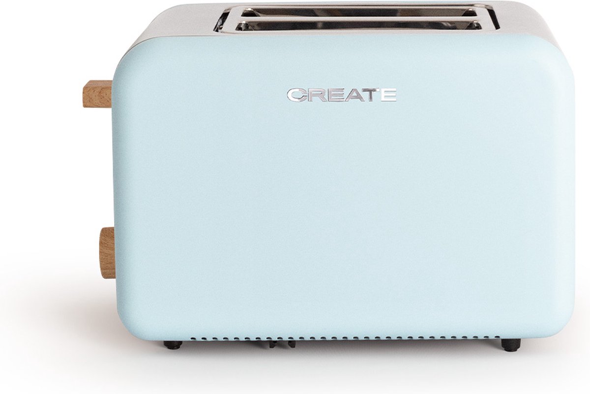CREATE – Broodrooster – Voor Medium – 6 niveaus – 850W – Pastel Blauw – TOAST RETRO