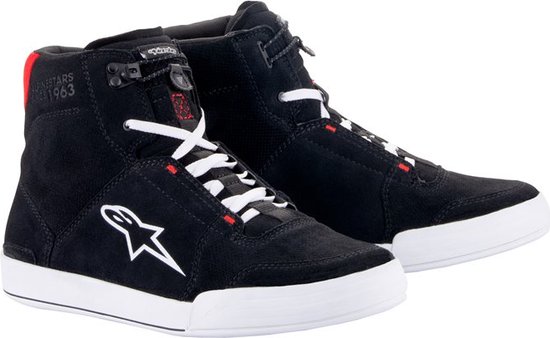 Foto: Alpinestars chrome shoes black white bright red us 10 maat laars