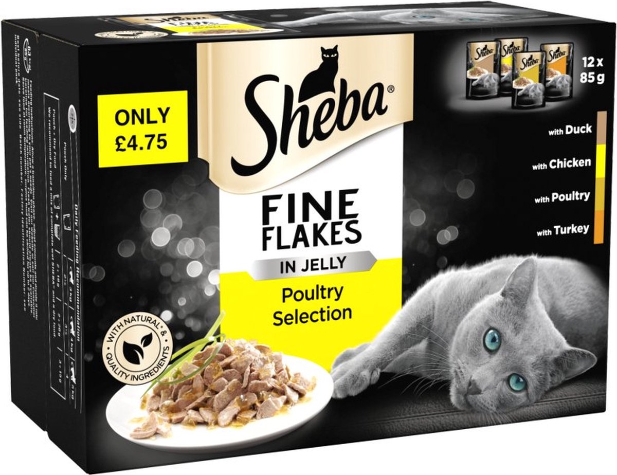 SHEBA Délices du Jour Pâtée pour chat à la Volaille - 3 variétés