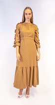 Elegante jurk-Bruin 48 Elegantie en comfort in één: waarom de driekwart jurk perfect is voor elke gelegenheid