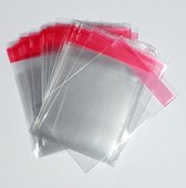 Cellofaan zakjes  5x5 cm  met plakstrip - "MULTIPLAZA" - 50 STUKS - 30 micron - hersluitbaar- kado verpakking - verkoop verpakking - ordenen - knutselen - hobby - verjaardag - sieraden - transparant - kraaltjes