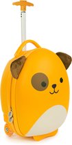 Boppi - kindertrolley - puppy (bruin) - handbagage - lichtgewicht - duurzame hardcase - 17L - kinderkoffer met wieltjes - verstelbare handgreep