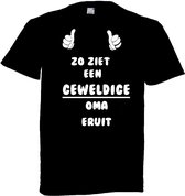 Grappig T-shirt - geweldige oma - grootmoeder - maat 6XL