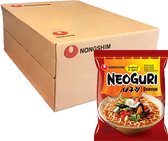 Nongshim Neoguri Pâtes instantanées Seafood & Spicy Ramyun - Soupe coréenne de ramen épicée - 20 Pack de 120g