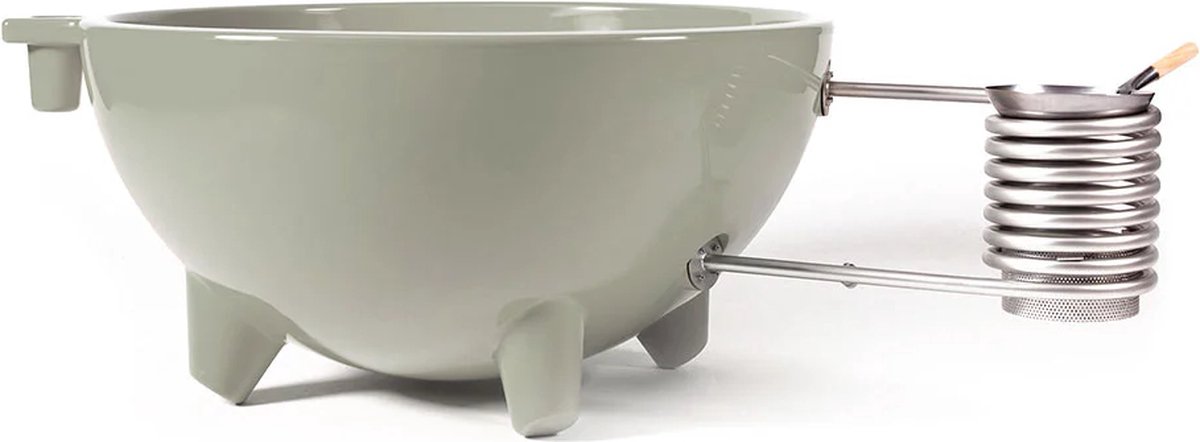 Weltevree | Dutchtub Original | Hottub Houtgestookt | Jacuzzi Zwembad Bad Voor Buiten | Kiezelgrijs RAL 7032 | Polyester | Hottub voor Buiten | 600 Liter