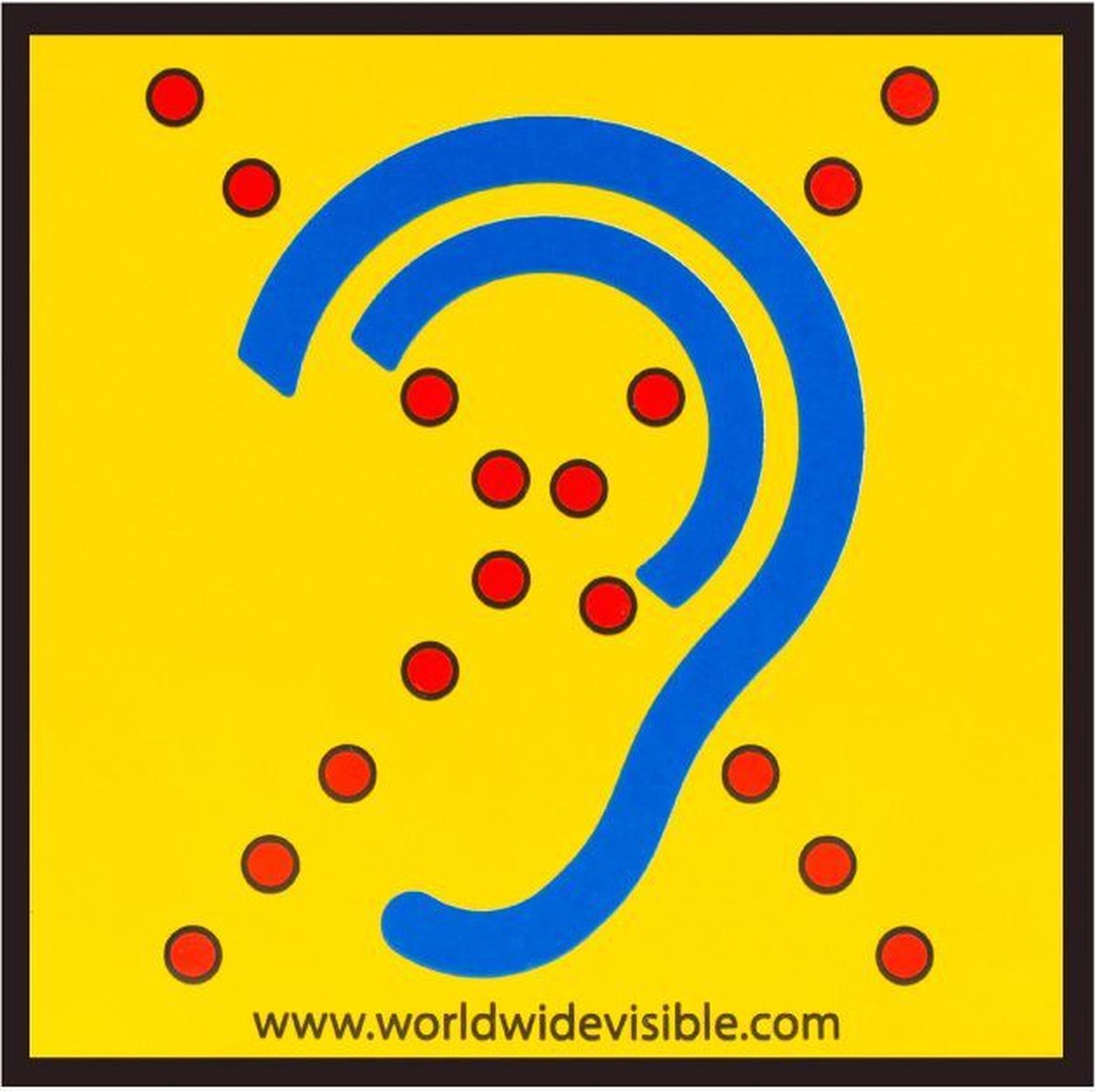 Goedkoopste Limited hearing Strijkbadge 11 cm x 11 cm