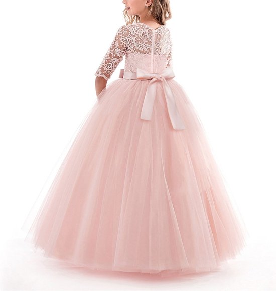 Robe de princesse à fleurs pour filles, vêtements d'automne pour