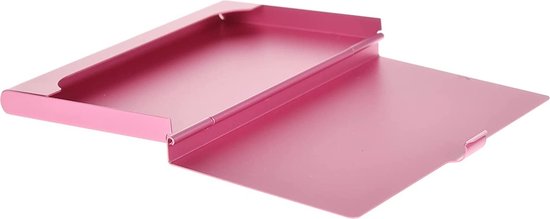 Foto: Visitekaart houder business card holder case voor businesscards aluminium roze 1 stuks