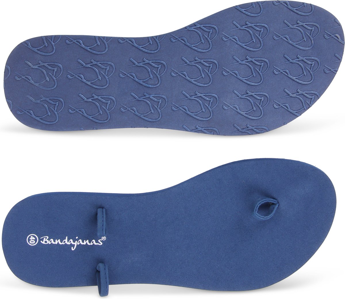 Bandajanas slippers, laag, blauw