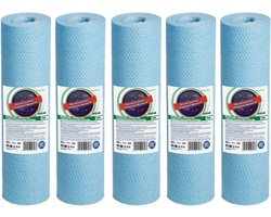 Aquafilter 5 stuks !! Antibacterieel  Sedimentfilter 5 micron van 100% pure polypropyleen voor 10" filterhuis