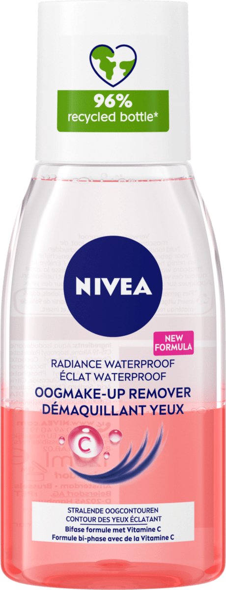 NIVEA Verzorgende Oogmake-up Remover - Geschikt voor waterproof make-up - Met Vitamine C - 125 ml - Moederdag Cadeautje - NIVEA