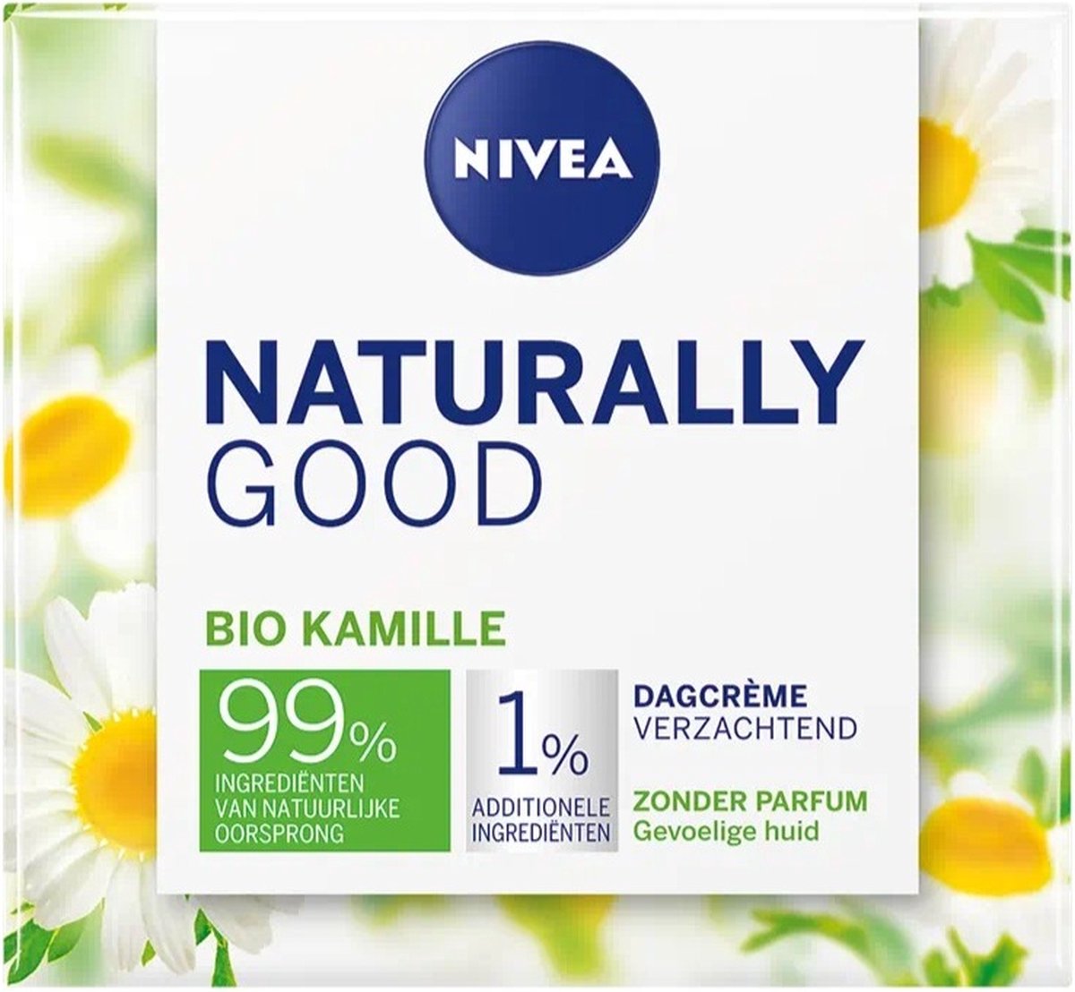 Goedkoopste NIVEA Naturally Good Sensitive Dagcrème - Gevoelige Huid - Crème Met Bio Kamille - Parfumvrij - 50 ml