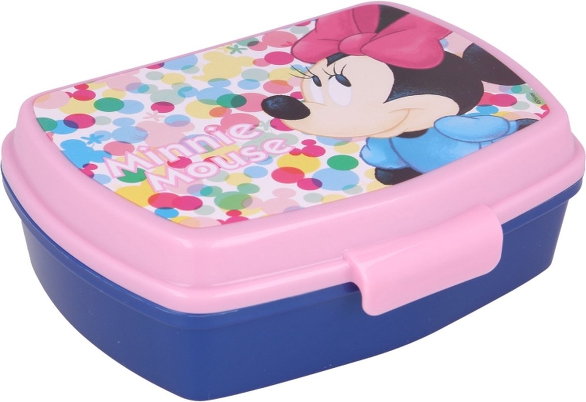 Minnie Mouse broodtrommel - Officieel gelicentieerd - 17x13 cm - Brooddoos - Lunchbox