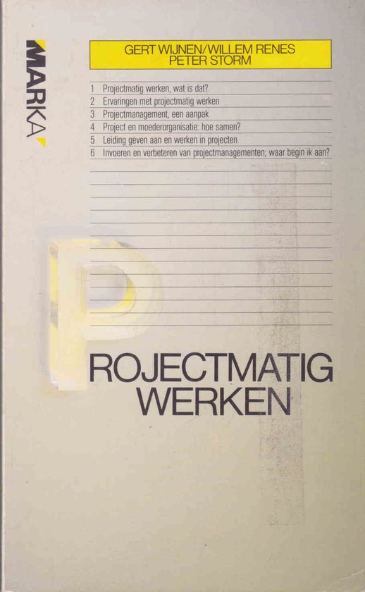 Projectmatig werken - cover
