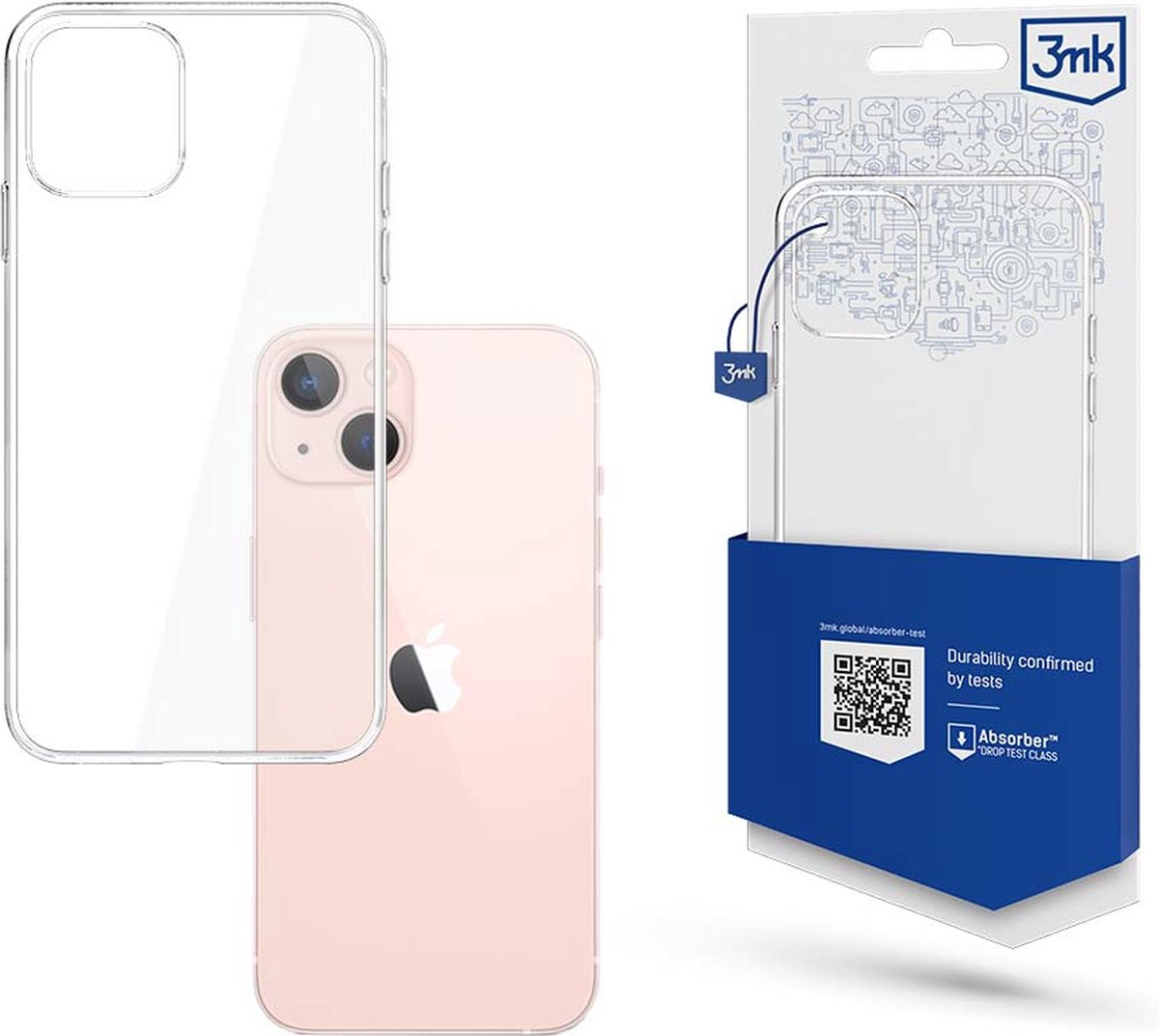 3mk - iPhone 14 - Clear Case - Telefoonhoesje - voor Optimale Bescherming - Transparant