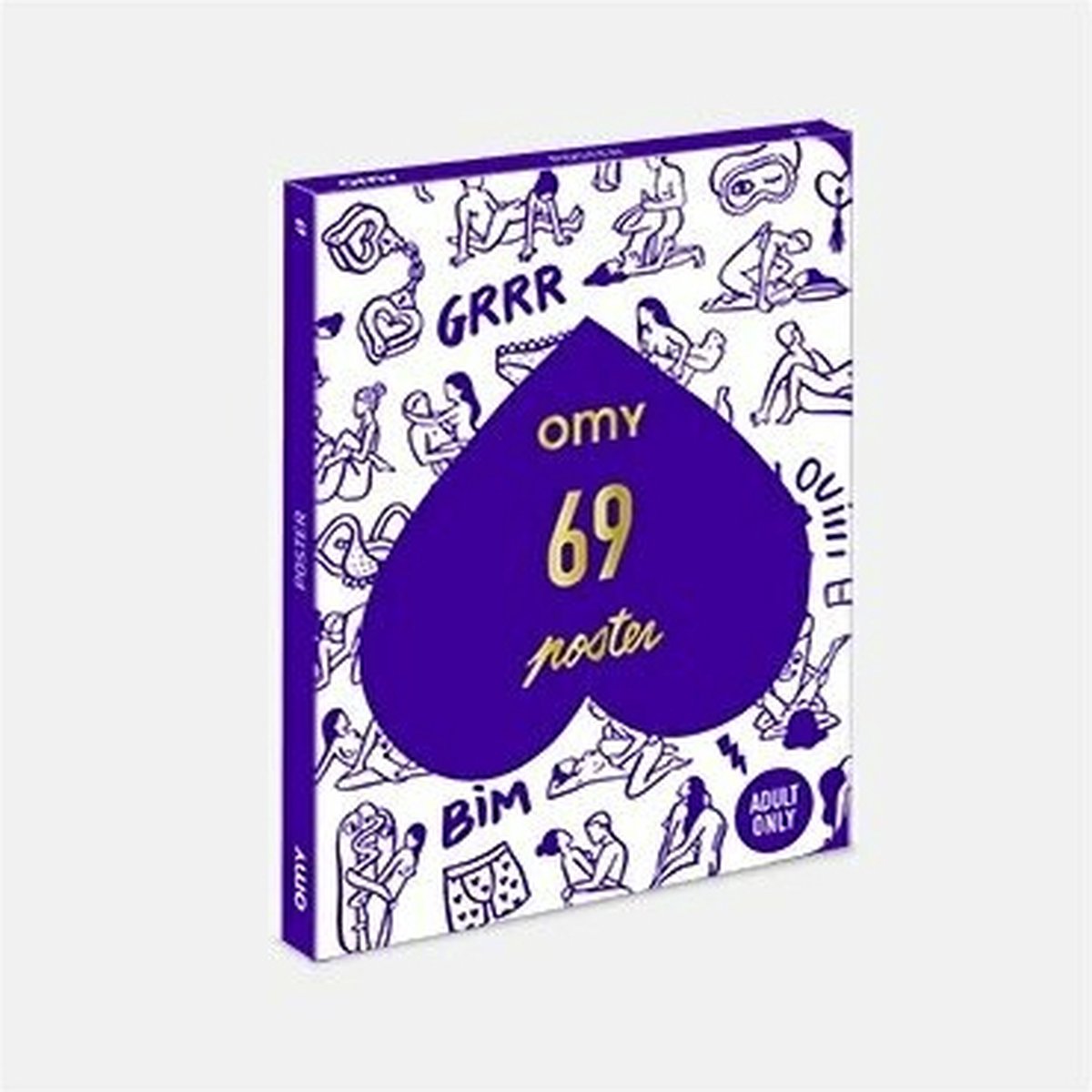 Omy - Kleurposter Pocket 69 Positions - unfolded 50 x 40cm ADULT ONLY