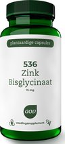 AOV 536 Zink Bisglycinaat 15 mg - 120 vegacaps - Mineralen - Voedingssupplement