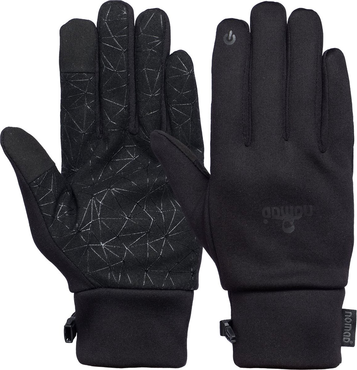 NOMAD® Softshell Handschoenen XL | Heren & Dames | Warm en Flexibel | Anti-slipprint | Touch screen tip | Fleece Voering