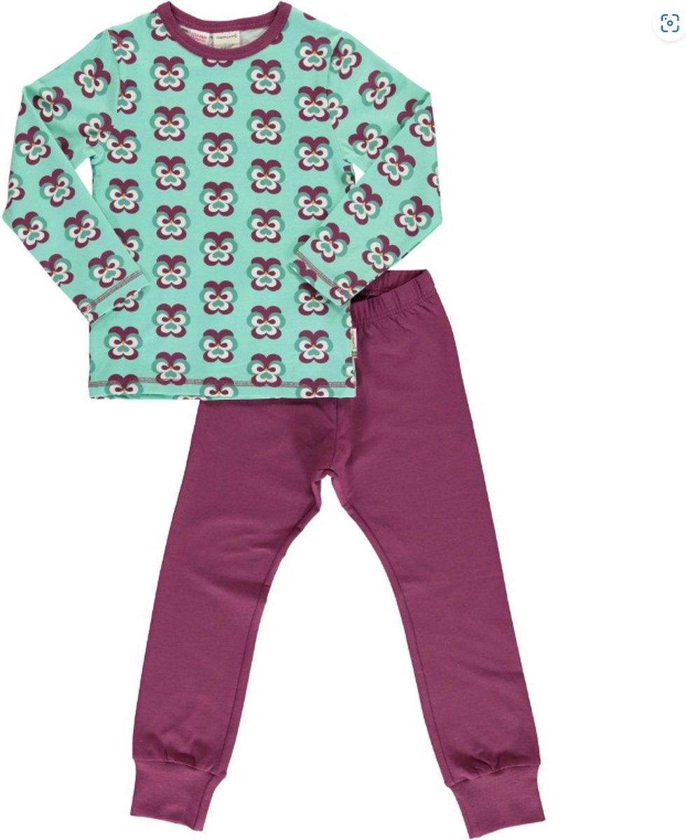 Pyjama Set LS Slim PURPLE PANSY 86/92