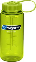 Nalgene Wide-Mouth Bottle - gourde - 16 oz - sans BPA - SUSTAIN - Spring Green / Green Cap