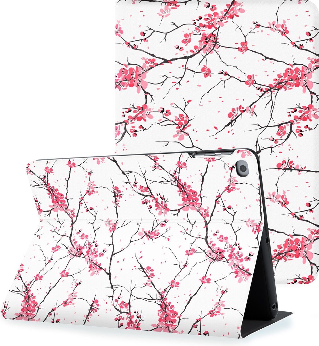 iPad Air 1 2013 / Air 2 2014 hoes - iPad 9.7 inch hoes - Smart Bookcase - Cherry Blossom