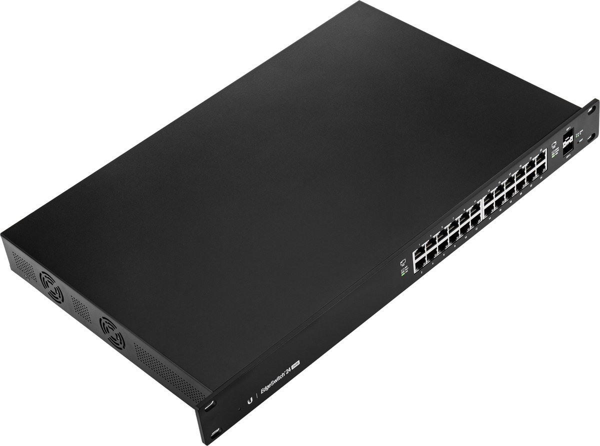 Ubiquiti EdgeSwitch - Netwerkswitch - Managed - 24 Poorten - Power over Ethernet (POE) - Zwart