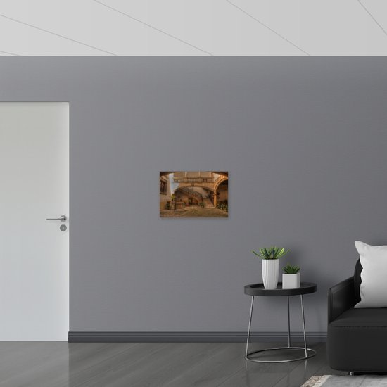 WallClassics - Toile - Bâtiment Historique - Ca'n Oleza Espagne - 60x40 cm Photo sur toile (Décoration murale sur toile)