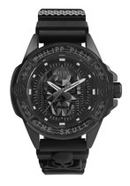 Philipp Plein The $Kull Carbon Fiber PWAAA2022 Horloge - Siliconen - Zwart - Ø 44 mm