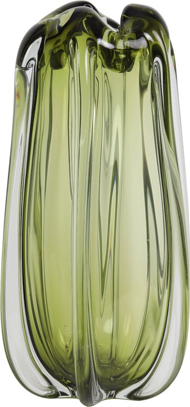 Light&living Vase Ø21x38 cm MURELA verre vert olive