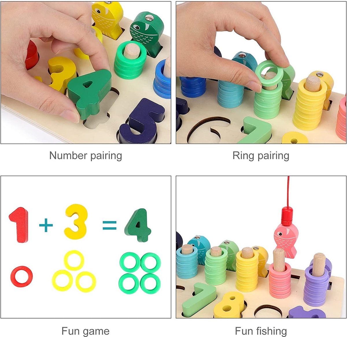 Houten Visspel Voor Kinderen Vanaf 2 Jaar - Montessori Spellen Magnetisch Visspel Houten Visspel Voor Kinderen Vanaf 2 Jaar - Montessori Spellen Magnetisch Visspel