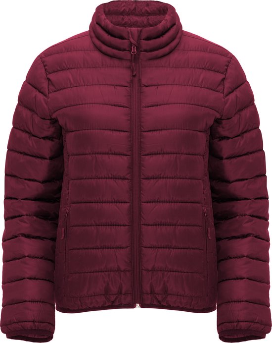 Veste femme matelassée avec rembourrage en duvet polyester modèle rouge foncé marque finlandaise Roly taille 2XL