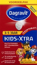 Dagravit Kids-Xtra Paw Patrol 3-5 jaar Multivitaminen - Vitamine A, C en de mineralen zink en selenium ondersteunen het immuunsysteem - 120 kauwtabletten